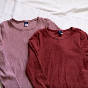 Old Navy Plush Long Sleeve Shirts